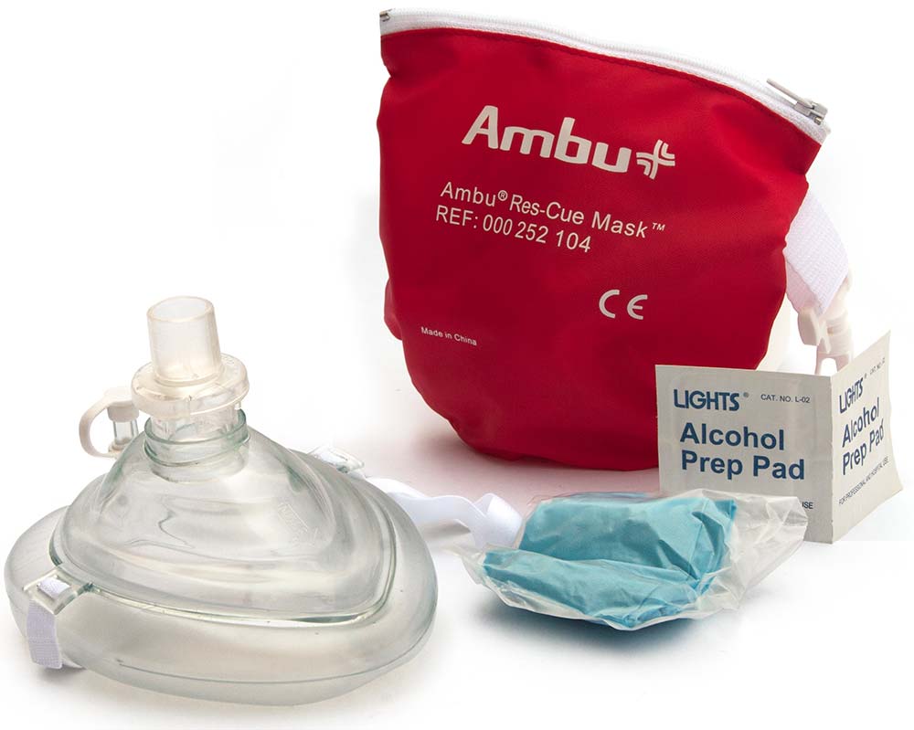 Ambu CPR Mask in red pouch 8129452